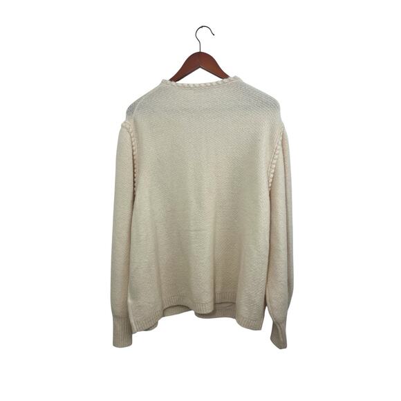 J.Crew Odette Sweater Lady Jacket Cardigan Boucle XL Ivory BM246 Cottage Wool - Picture 7 of 11